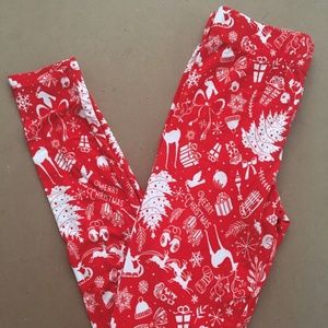 Lularoe and Rue 21 Festive Leggings